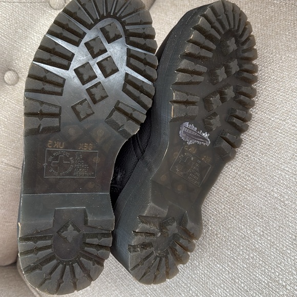 Dr. Martens Jadon lll women 7 Black Leather Boots platform - Picture 12 of 14